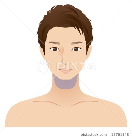 Male face depilation area ahgate 15761548