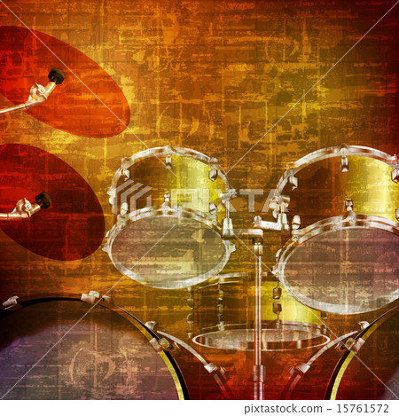 abstract grunge background with drum kit abstract grunge background with drum kit 15761572