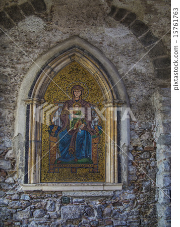 Ancient mosaic in the church Ancient mosaic in the church 15761763
