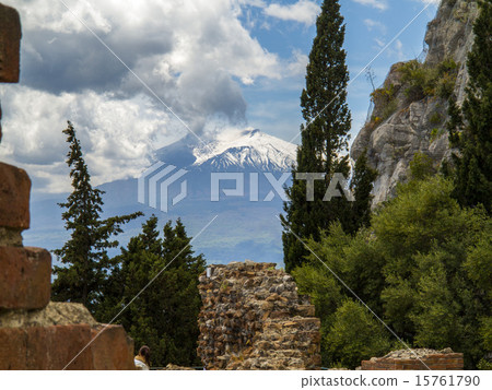 Sicily, view from Taormina 15761790