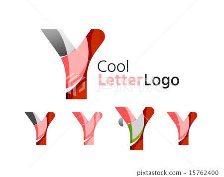 Set of abstract Y letter company logos.... - Stock Illustration ...