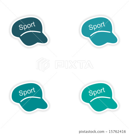 assembly realistic sticker design on paper caps sport assembly realistic sticker design on paper caps sport 15762416