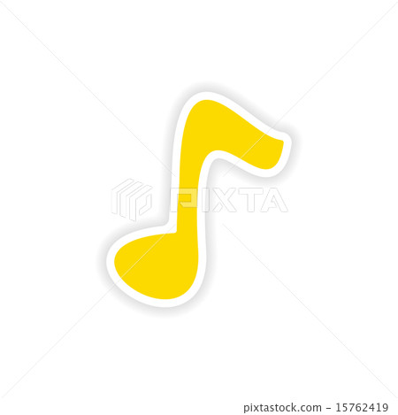 icon sticker realistic design on paper note icon sticker realistic design on paper note 15762419