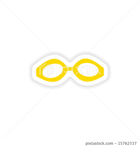 icon sticker realistic design on paper scuba mask icon sticker realistic design on paper scuba mask 15762537