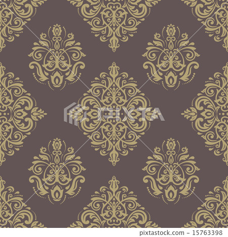 Damask Seamless Vector Pattern - Stock Illustration [15763398] - PIXTA