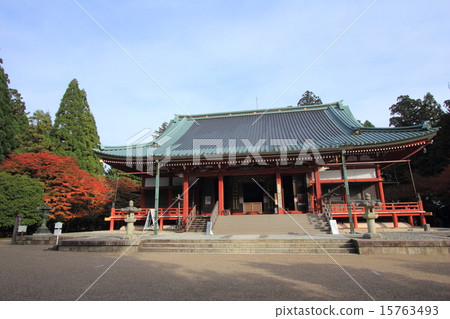 滋賀秋天的Hig山山Enryakuji禮堂 15763493
