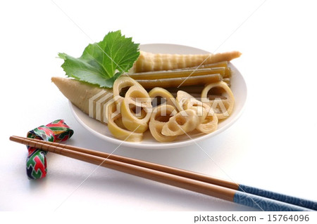 Sautéed bamboo with bamboo shoots 15764096