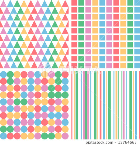 four abstract pastel seamless simple pattern 15764665