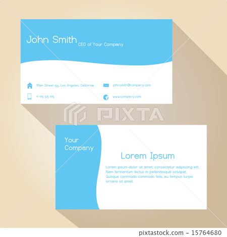 blue and white simple business card design eps10 blue and white simple business card design eps10 15764680