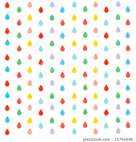 樣式材料 - 五顏六色的雨珠樣式 15764846