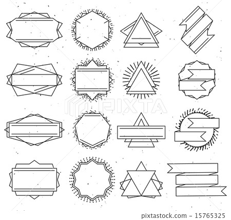 Set of outline design elements - Stock Illustration [15765325] - PIXTA
