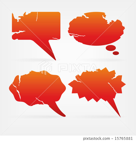 red communication bubbles red communication bubbles 15765881