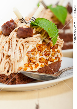 chestnut cream cake dessert chestnut cream cake dessert 15766209