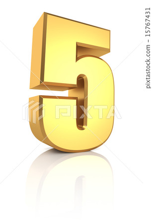 3d Number 5 15767431