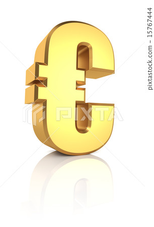 3D Gold Euro Sign 15767444
