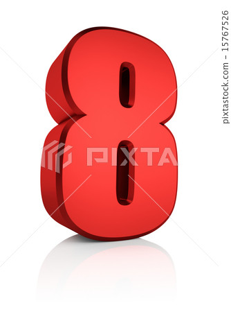 3d Number 8 3d Number 8 15767526