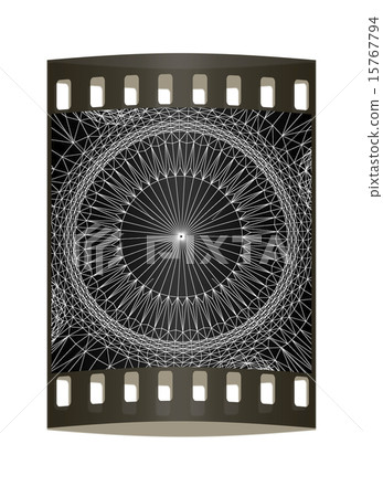 abstract pattern on a black. The film strip 15767794