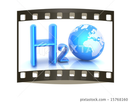 H2O. Formula of water. The film strip H2O. Formula of water. The film strip 15768160