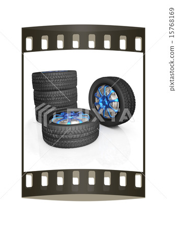 car wheel. The film strip 15768169