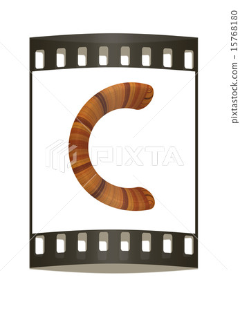 Wooden Alphabet. Letter "C". The film strip Wooden Alphabet. Letter "C". The film strip 15768180