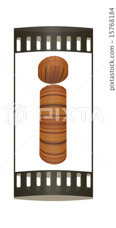 Wooden Alphabet. Letter "I". The film strip Wooden Alphabet. Letter "I". The film strip 15768184