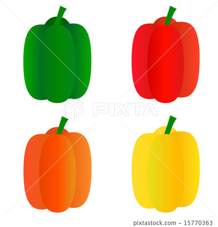 Illustration of green peppers and paprika 15770363