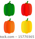 Illustration of green peppers and paprika 15770365