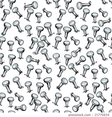 Broken nails with flattened heads seamless pattern 15770834