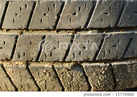 car tires texture for background 15770988