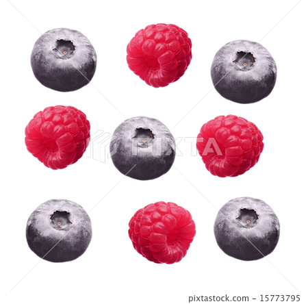 Raspberry and blueberry 15773795