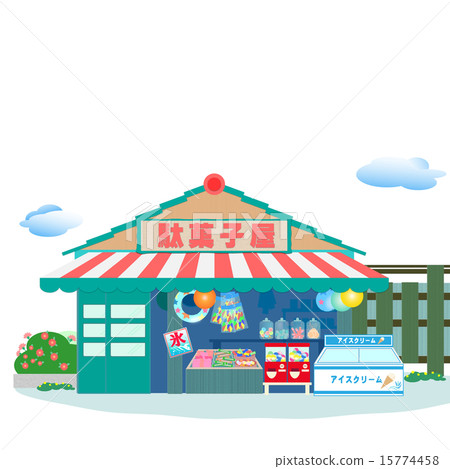 糖果店，昭和的懷舊夏日風景 15774458