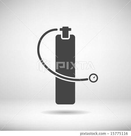 Scuba diving aqualung in flat design. Vector  15775116