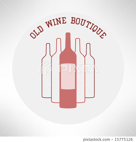 Old wine boutique shop icon flat design. Vector Old wine boutique shop icon flat design. Vector 15775126