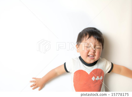 A boy who spreads both hands with a smile A boy who spreads both hands with a smile 15778175
