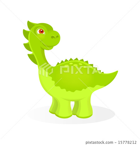 Vector illustration of cartoon dinosaur character 15778212