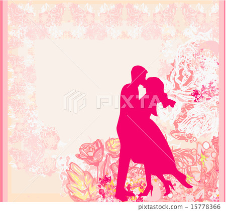 wedding dancing couple background - Stock Illustration [15778366] - PIXTA