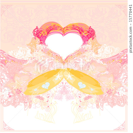 wedding Invitation card with rings wedding Invitation card with rings 15778441