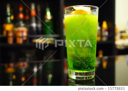 Melon soda cocktail 15778831