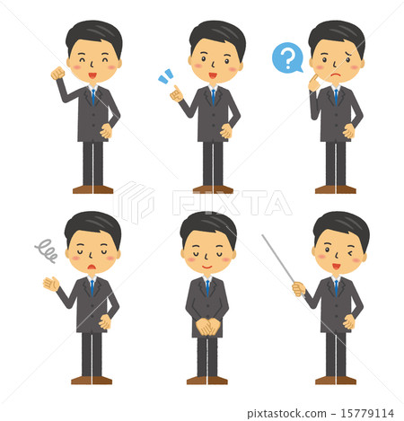 A set of businessmen A set of businessmen 15779114