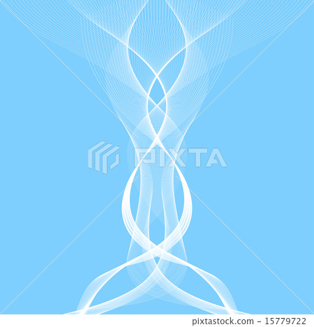 Abstract curved lines on blue background.... - Stock Illustration ...
