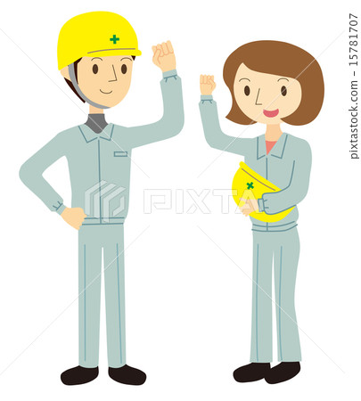 Worker's man and woman Worker's man and woman 15781707