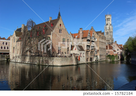 世界遺產站點布魯日老鎮鐘樓比利時 15782184