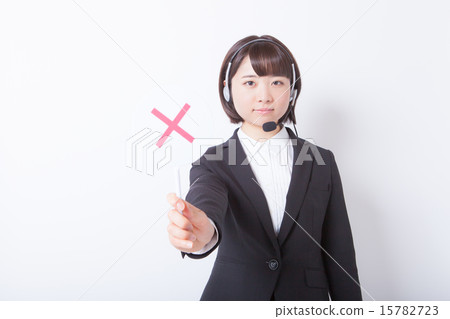 呼叫中心女士展示☓面板 15782723
