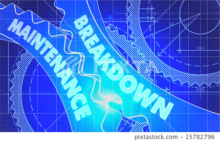 Breakdown Maintenance on Blueprint of Cogs. 15782796