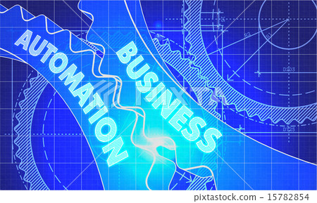 Business Automation on Blueprint of Cogs. Business Automation on Blueprint of Cogs. 15782854