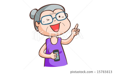 granny like smart phone vector illustration granny like smart phone vector illustration 15783813