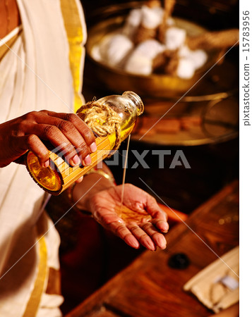 Woman having massage spa treatment. 15783956