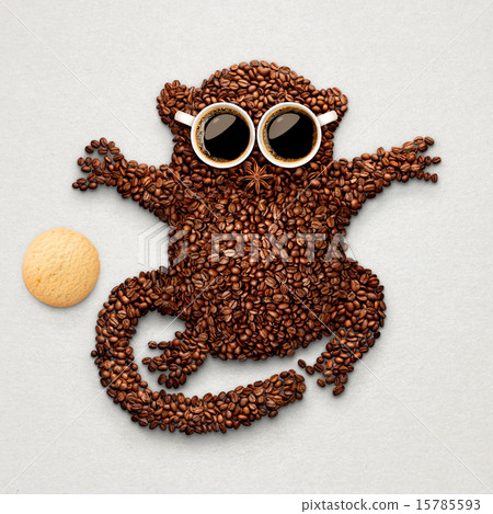 Tarsier with cookie. Tarsier with cookie. 15785593