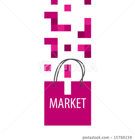 vector logo shopping bag Tetris - Stock Illustration [15788159] - PIXTA