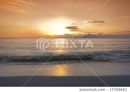 Sunset view at Lombok, Indonesia 15788682
